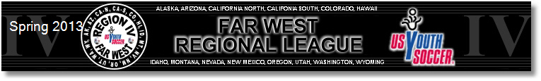 2013 Far West Regional League Spring banner